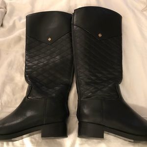 Tory Burch Black Riding Boots